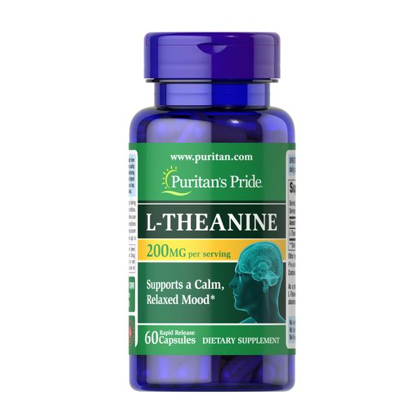 L-Theanine 200 mg - 60 caps 100-76-3921702-20 фото