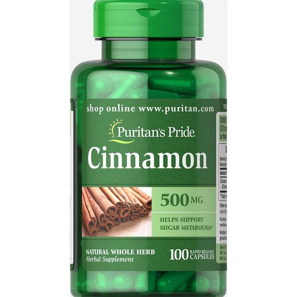 Cinnamon 500 mg - 100 caps 100-67-3242141-20 фото