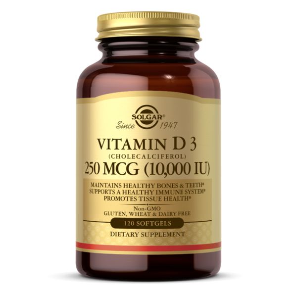 Vitamin D3 250mcg (10 000IU) - 120 softgels 100-68-6954216-20 фото