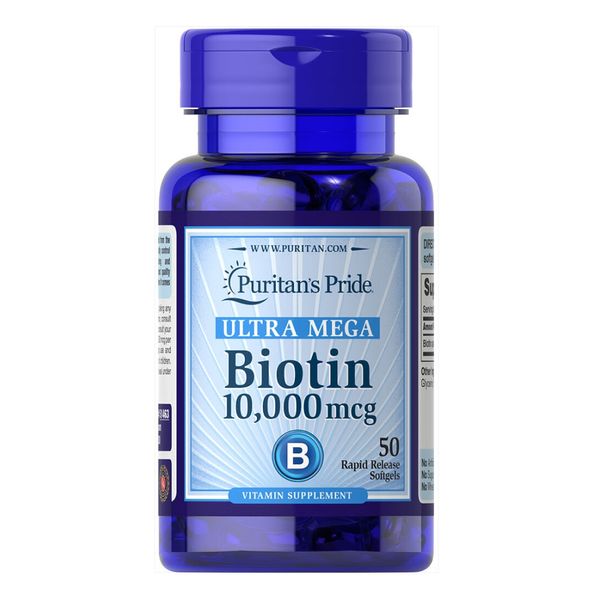 Biotin 10000mcg - 50caps 100-52-3938254-20 фото