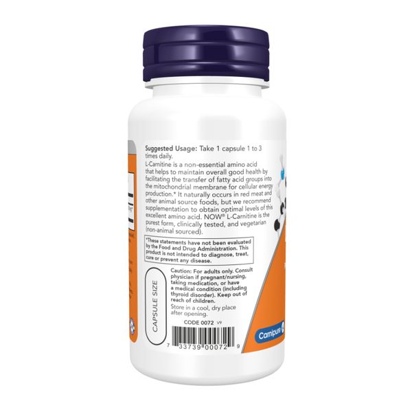 L-Carnitine 500mg - 60 vcaps 26385 фото