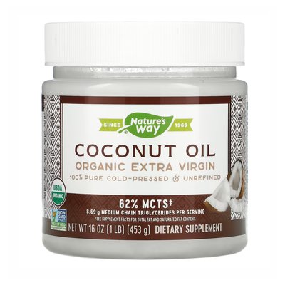 Organic Extra Virgin Coconut Oil - 16 oz 2022-10-1090 фото