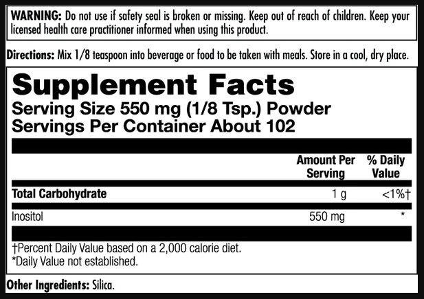 Inositol 550mg - 4oz 2022-10-1000 фото