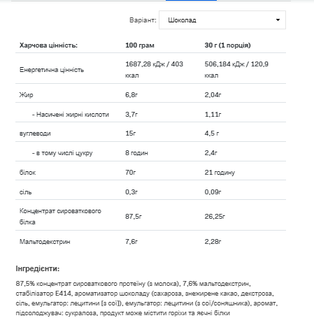 Whey Protein - 900g Chocolate 2022-10-1301 фото