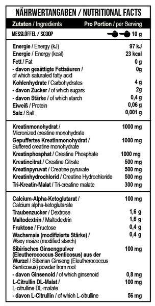 Креатин MST Creatine Kick 7in1 500г. кавун ківі 0143 фото