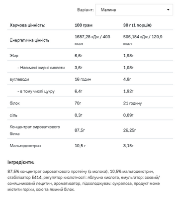 Whey Protein - 2200g Raspberry 2022-10-1301 фото