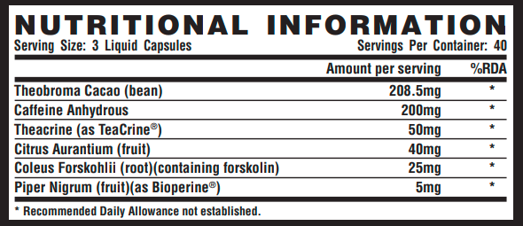 Lipo 6 Black Extreme Potency - 120 caps 100-27-0450032-20 фото