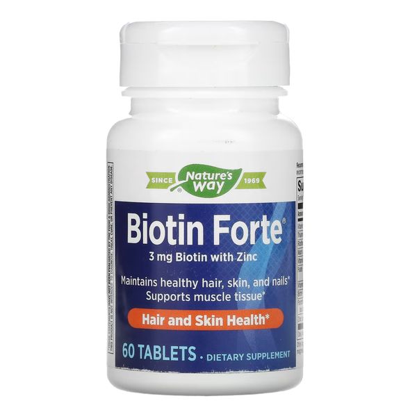 Biotin Forte 3 mg - 60 tabs 2022-10-1067 фото