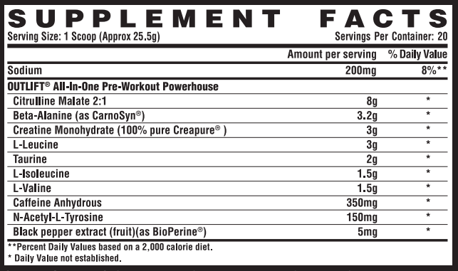 Outlift - 500g Blackberry Lemonade 100-68-9525082-20 фото