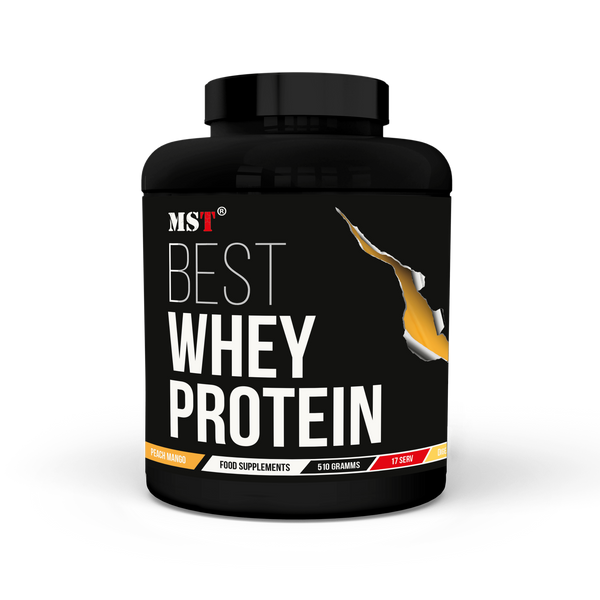 Протеїн MST BEST Whey Protein + Enzyme 510 г. персик манго 0009 фото