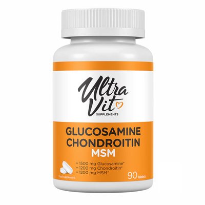 Ultravit Glucosamine Chondroitin MSM - 90 tabs 2022-10-0500 фото