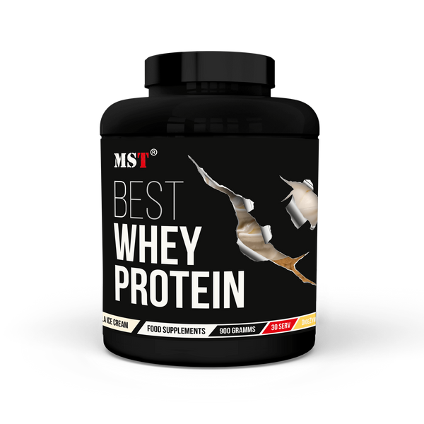 Протеїн MST BEST Whey Protein + Enzyme 900г. ванільне морозиво 0011 фото