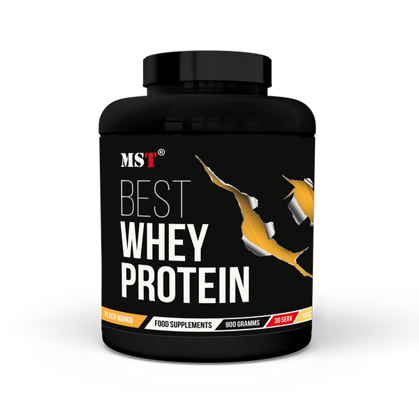 Протеїн MST BEST Whey Protein + Enzyme 900г. персик манго 0012 фото