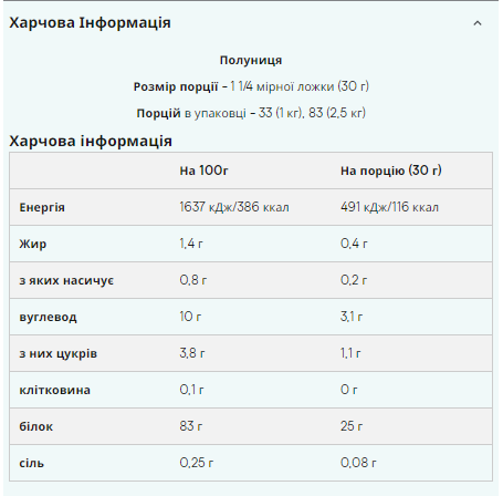 Казеїн Myprotein Slow-Release Casein 100-96-2169560-20 фото